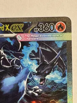 Mega Charizard X ex 125/094 Me02: Phantasmal Flames Holo pokemon card - Image 4