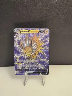 Jolteon CUSTOM Stained Glass Holo Van Gogh Shiny Unbranded Card For Display Only - Image 3