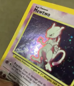 Pokemon Mewtwo TCG Base Set 2 Holo Card 10/130 Unlimited Holo Rare MP - Image 3