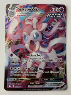 Pokemon TCG Sylveon VMAX Evolving Skies Ultra Rare Card 075/203 NM Condition - Image 1