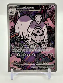 Houndstone 145/132 Reverse Holo - Pokemon Card Mint ?? Ghost Dog Art - Image 1