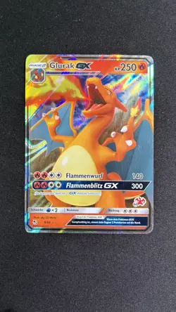 Charizard GX 9/68 Hidden Fates - German Pokemon Card - Full Art Ultra Rare 2019 - Image 1