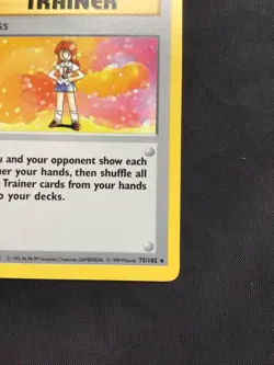 Pokemon Cards: Base Set Shadowless Rare: Lass 75/102 - Image 4
