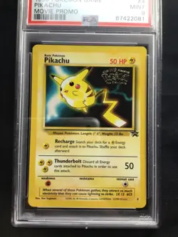 Pokemon Cards: Wizards Black Star Promo: Pikachu 4 PSA 9 - Image 2