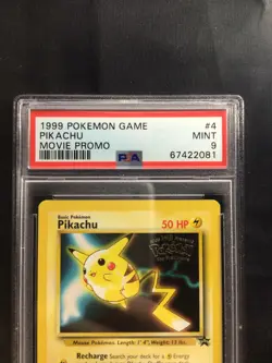 Pokemon Cards: Wizards Black Star Promo: Pikachu 4 PSA 9 - Image 3