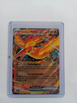 Team Rockets Moltres EX 31/182 Destined Rivals NM Pokemon Card - Image 1