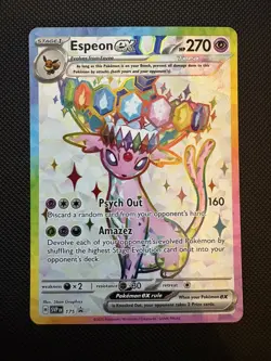 Espeon EX Prismatic Evolutions Black Star Promo Pokemon Card #175 - Image 1