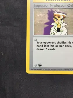 Pokemon Cards: Base Set 1st Edition Rare: Impostor Professor Oak 73/102 - Image 5