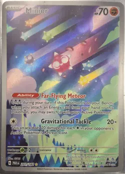 Minior 201/182 Pokemon TCG Paradox Rift Illustration Rare Card NM/M Condition - Image 1