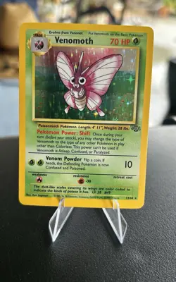 Pokemon TCG Venomoth Holo Rare Card 13/64 Jungle Set 1999 - Image 1