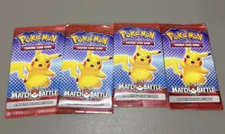 Pokemon Match Battle McDonalds Promo Booster Card New Sealed 2022 Lot Of 4 - Image 1
