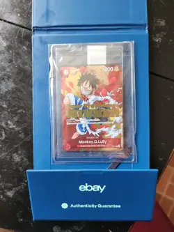 MONKEY D LUFFY SUPER PRE RELEASE WINNER PROMO ONE PIECE TCG CARD GAME - Image 1