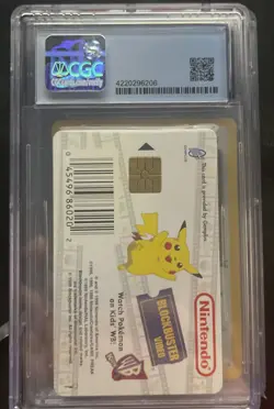 cgc 10 Blockbuster Bulbasaur Pokemon Snap Smart Chip Card Video Station 1999 - Image 2