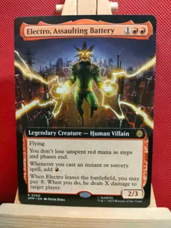 Electro, Assaulting Battery (Extended Art) - Marvel's Spider-Man - NM - MTG - Image 1