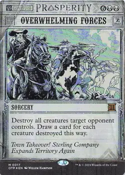 Overwhelming Forces Outlaws of Thunder Junction: Breaking News Foil - Image 1