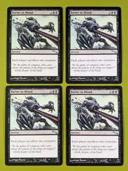 Barter in Blood x4 Mirrodin 4x Playset Magic the Gathering MTG - Image 1
