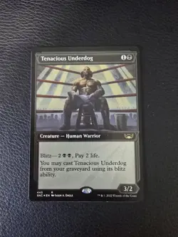 Tenacious Underdog (Showcase) (Foil Etched) Streets of New Capenna Foil MTG NM - Image 1
