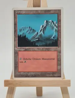 Gebirge (M.3) 4. Edition Magic Karte MTG Deutsch (Mountain (M.3) - Image 1