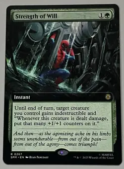 MTG Marvel’s Spider-Man Strength of Will Instant RARE REGULAR #0267 - Image 1