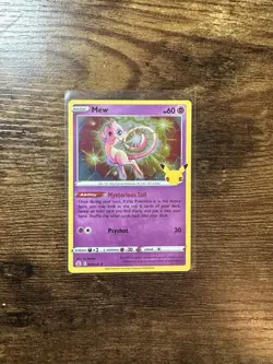 Mew Holo 11/25 Celebrations Pokemon TCG Single Card ENGLISH NM - Image 1