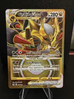 Pokemon TCG Giratina VSTAR 212/196 Lost Origin Secret Rare Card NM Condition - Image 1