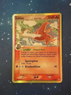 2006 Pokemon LATIAS HOLO EX HOLON PHANTOMS Good DEUTSCH 11/110 Delta Species - Image 1