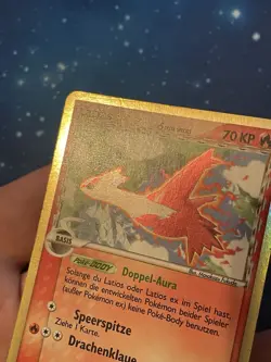 2006 Pokemon LATIAS HOLO EX HOLON PHANTOMS Good DEUTSCH 11/110 Delta Species - Image 3
