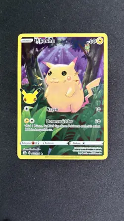 Pikachu 005/025 Celebrations 25th Anniversary - German Pokemon Card - Holo 2021 - Image 1