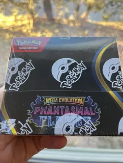 Pokemon Mega Evolution Phantasmal Flames Booster Box 36 Packs Sealed In Hand - Image 1