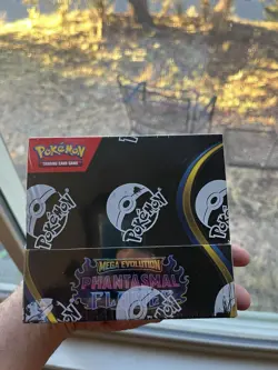 Pokemon Mega Evolution Phantasmal Flames Booster Box 36 Packs Sealed In Hand - Image 5