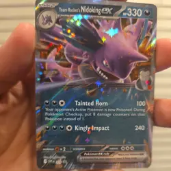 Pokemon TCG Team Rockets Nidoking EX Black Star Promo 217 - Image 1