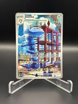 2023 Pokemon Scarlet and Violet Paradox Rift 208/182 Steelix IR HOLO - Image 1