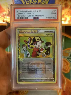 Pokemon HeartGold & SoulSilver Copycat Holo Crosshatch Pokemon League - PSA 9 - Image 2