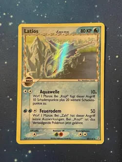 2006 Pokemon LATIOS HOLO EX HOLON PHANTOMS Excellent - Good DEUTSCH 22/110 Delta - Image 1