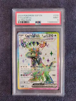 2024 Pokemon - Surging Sparks EN #228/191 Cyclizar ex Ultra Rare PSA 9 - Image 1