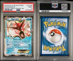 Pokemon Gyarados EX Triple Power Tin Black Star Holo Promo XY106 PSA 9 Mint - Image 5