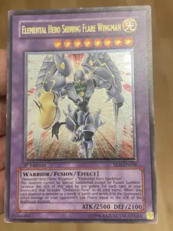 Yu - Gi - Oh! Elemental Hero Shining Flare Wingman - Ultimate Rare 1st Edition - Image 1