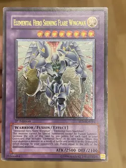 Yu - Gi - Oh! Elemental Hero Shining Flare Wingman - Ultimate Rare 1st Edition - Image 2