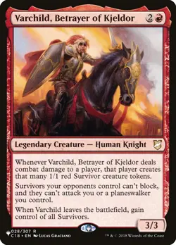 Varchild Betrayer of Kjeldor (C18 028) MTG Commander 2018 - NM - Rare - The List - Image 1