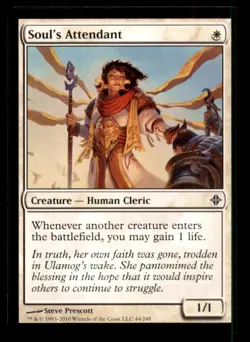 MTG Soul's Attendant LP Light Play Rise of the Eldrazi [5219] - Image 1