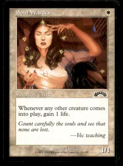 MTG Soul Warden LP Light Play Exodus [5237] - Image 1