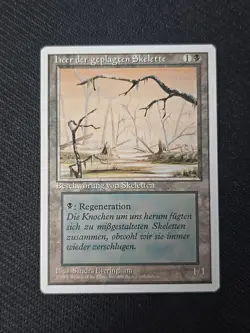 MTG 4th Edition MP German FWB MISPRINT Drudge Skeletons / Swamp (Art) - Image 1