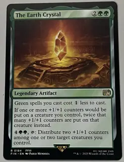MTG Final Fantasy The Earth Crystal Legendary Artifact RARE REGULAR #0184 - Image 1