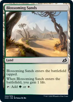 Blossoming Sands Light Play, English Magic the Gathering MTG Ikoria: Lair of Beh - Image 1