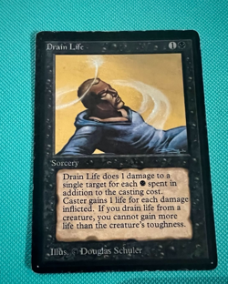 Drain Life - Beta - MTG - Magic the Gathering - Image 1