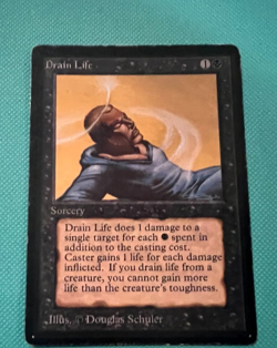 Drain Life - Beta - MTG - Magic the Gathering - Image 2