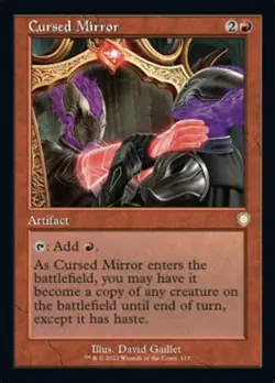 1 x Cursed Mirror - Commander: The Brothers' War - NM-Mint - MTG - Image 1