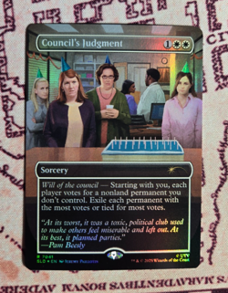 MTG Foil Council's Judgment Secret Lair Dwight's Destiny The Office NM - Image 1