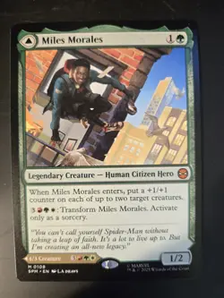 Miles Morales NM Marvel's Spider-Man MTG FREE SHIPPING - Image 1