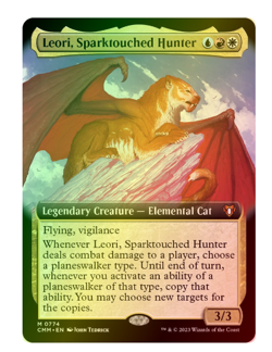 Leori, Sparktouched Hunter (Extended Art) Foil Commander Masters MTG - Image 1